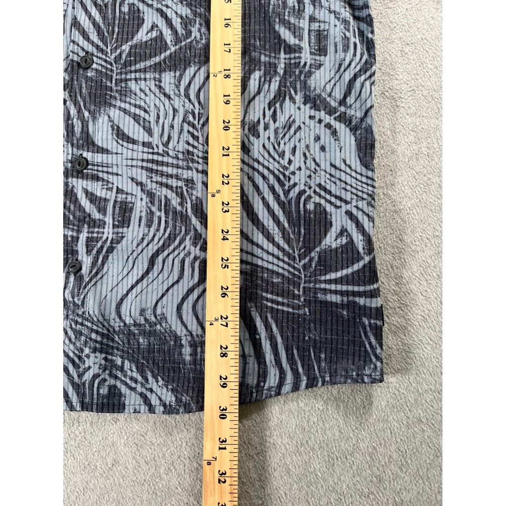 Roark Artifacts of Adventure Bless Up Marrakech Shirt Mens L Grey Zebra Print - Picture 7 of 9